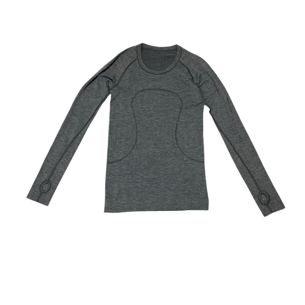 Lululemon Swiftly Tech Long Sleeve Crew
Heathered Black Sz 6